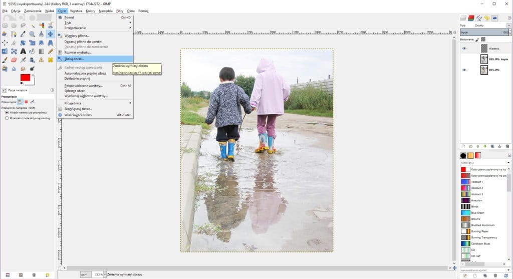Kolaż ze zdjęć w GIMPIe - tutorial 4